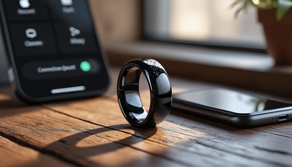 découvrez la bague intelligente zry r4 nfc, un accessoire élégant et étanche pour hommes et femmes. compatible ios et android, elle permet de connecter facilement votre téléphone. coloris noir sophistiqué, idéale pour une utilisation quotidienne.