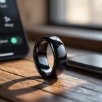 ZRY Bague intelligente R4 NFC – Étanche – Pour homme et femme – Pour téléphone iOS et Android – Noir