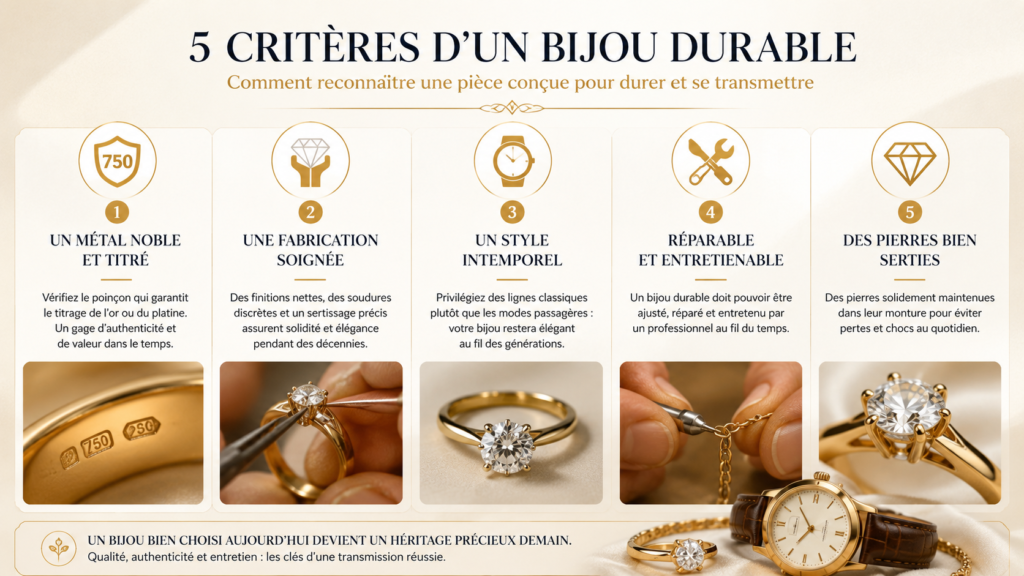 5 critères d'un bijou durable
