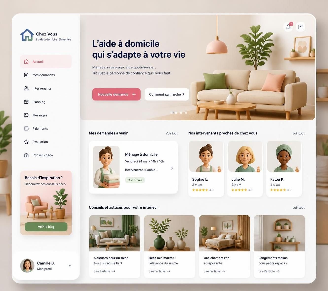 découvrez les véritables services proposés par cette plateforme d'aide en ligne à domicile et comment elle peut faciliter votre quotidien.
