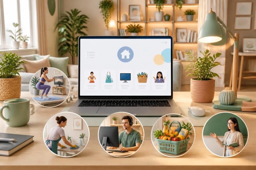 explorez en détail les véritables services offerts par cette plateforme d'aide en ligne à domicile et découvrez comment elle peut faciliter votre quotidien.
